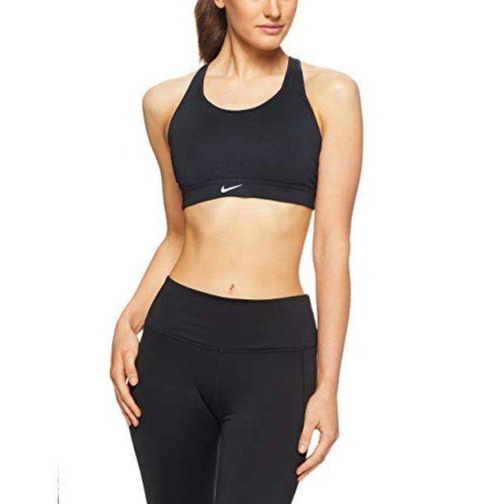 Nike Strappy-Back High-Support Sports Bra Black XS